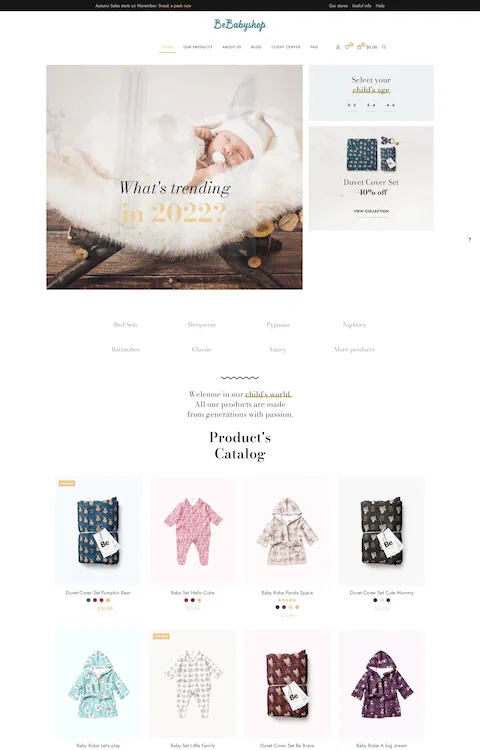 baby shop eco friendly cheap website design in dubai uae