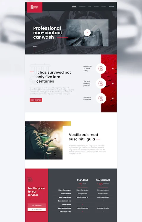 car wash cheap website design in dubai uae