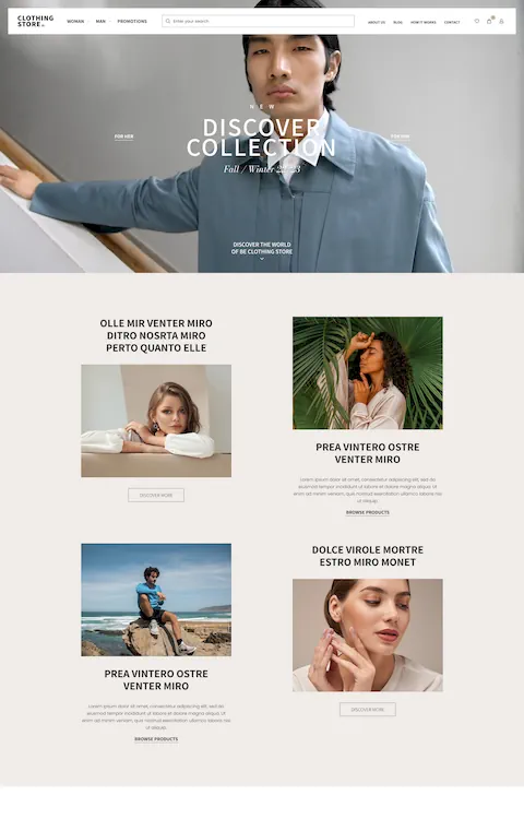 clothing store 2 eco friendly cheap website design in dubai uae