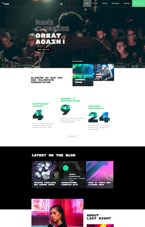 club 2 cheap website design in dubai uae