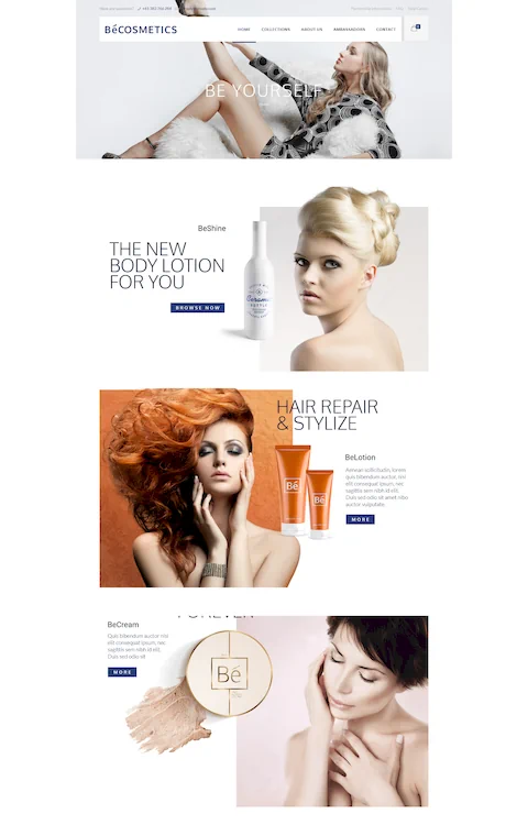 cosmetics eco friendly cheap website design in dubai uae