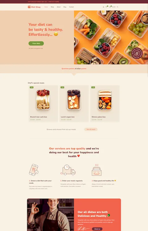 diet shop eco friendly cheap website design in dubai uae