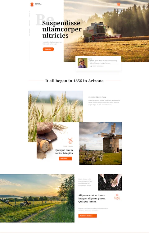 farm eco friendly cheap website design in dubai uae