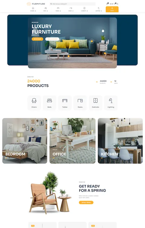 furniture store eco friendly cheap website design in dubai uae