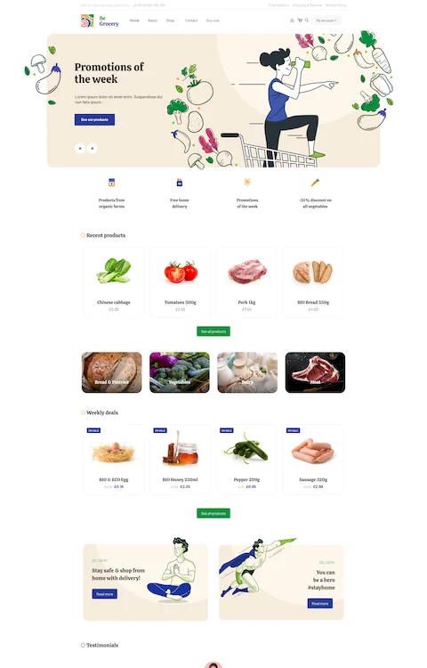 grocery 2 eco friendly cheap website design in dubai uae