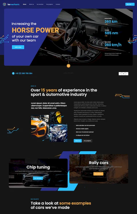 mechanic 6 cheap website design in dubai uae