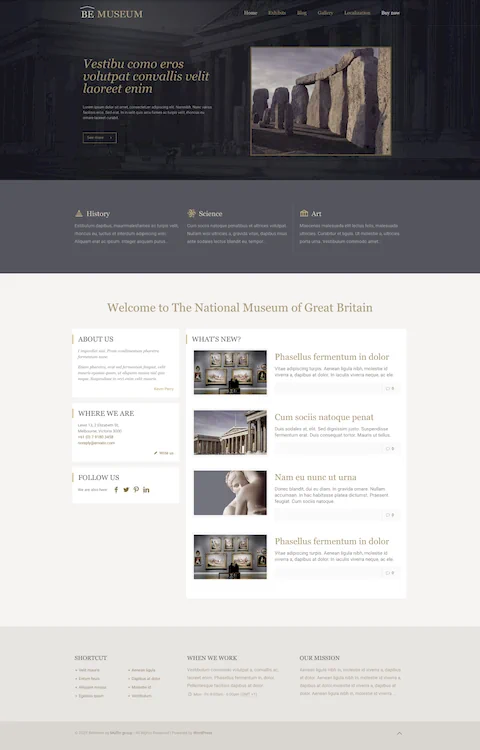 museum cheap website design in dubai uae