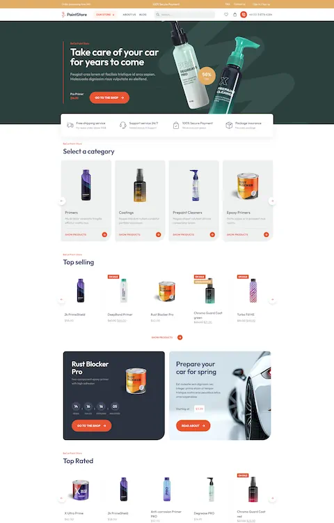 paint store cheap website design in dubai uae