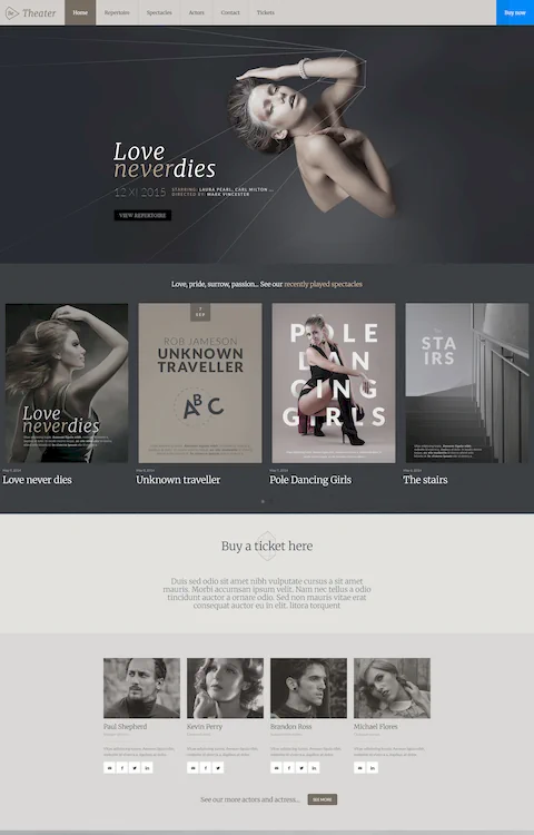 Theater cheap website design in dubai uae