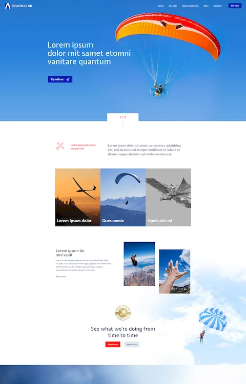 aero club cheap website design in dubai uae