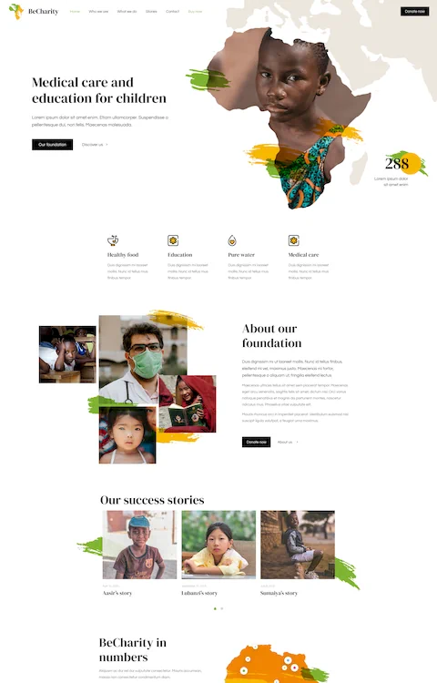 charity 3 cheap website design in dubai uae