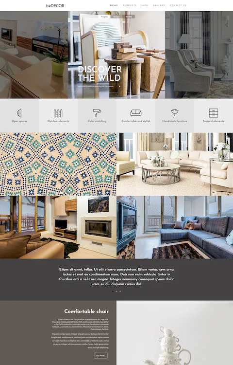 decor cheap website design in