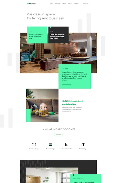 decor 2 cheap website design in