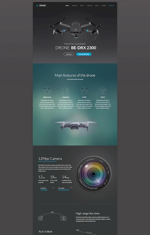 drone cheap website design in