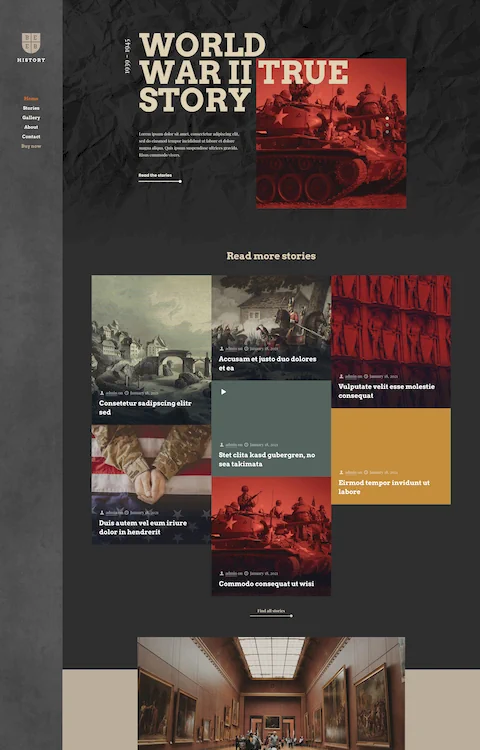 history cheap website design in