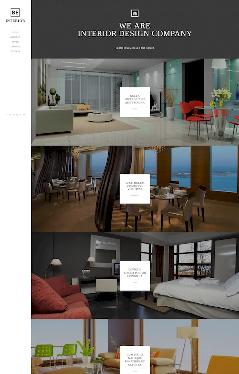 interior cheap website design in