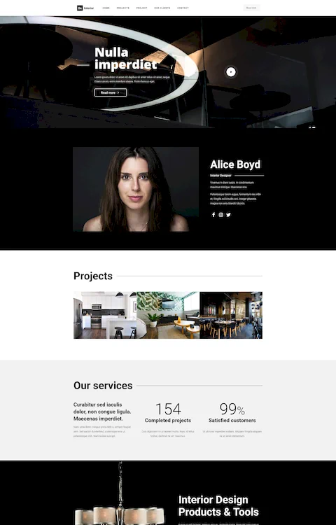 interior 3 cheap website design in