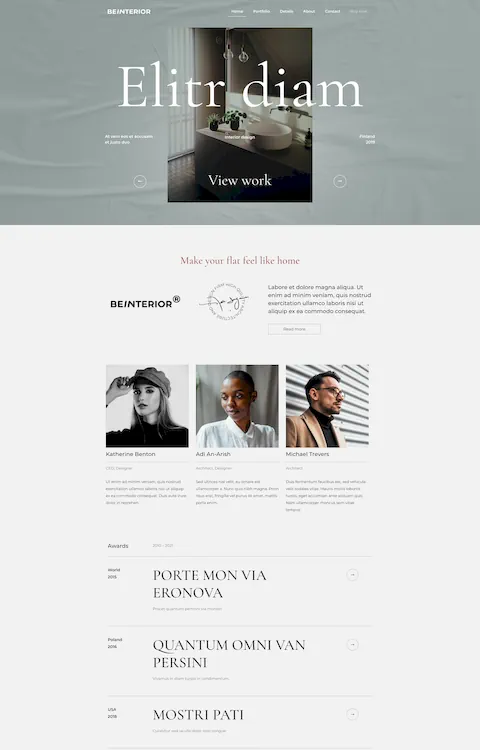 interior 6 cheap website design in