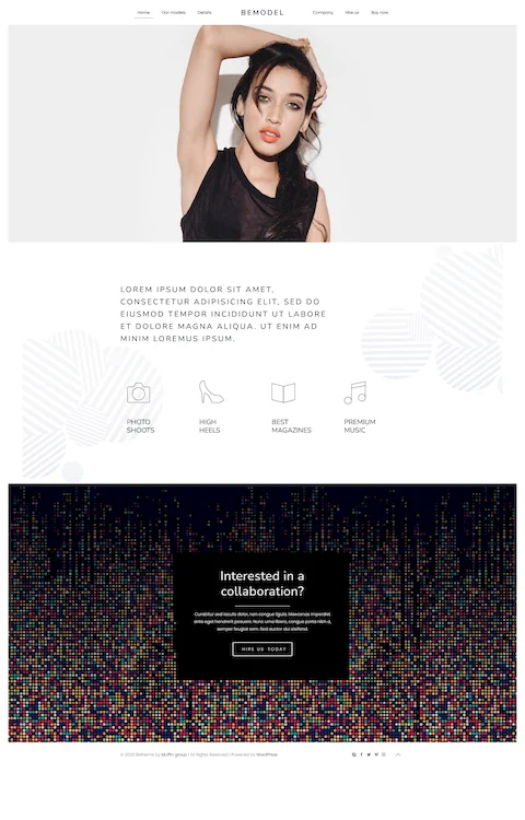 model 2 cheap website design in