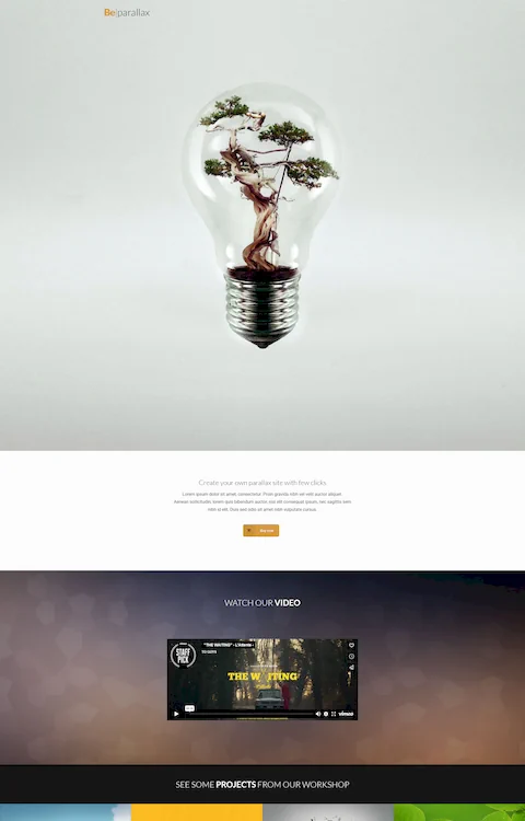 parallax cheap website design in