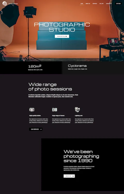 photography 2 cheap website design in