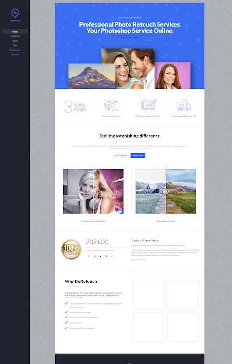 retouch cheap website design in