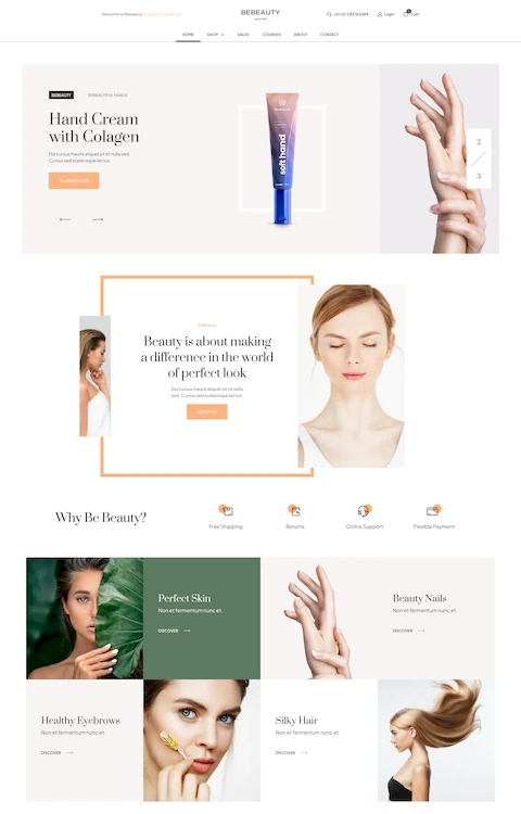 beauty 5 cheap website design in