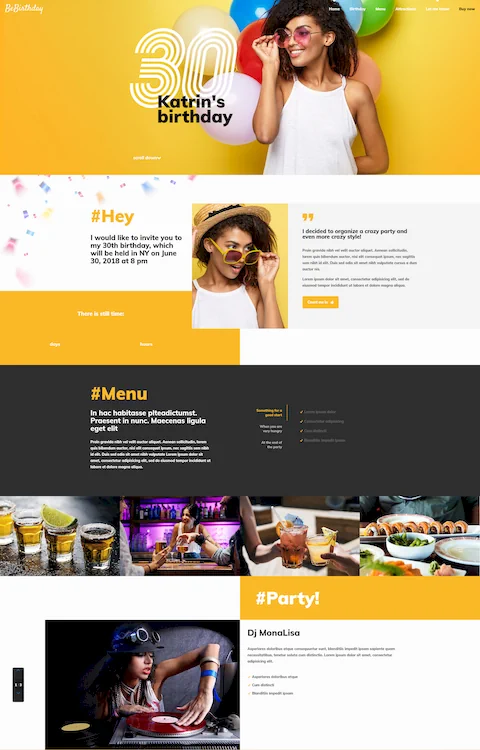 birthday cheap website design in