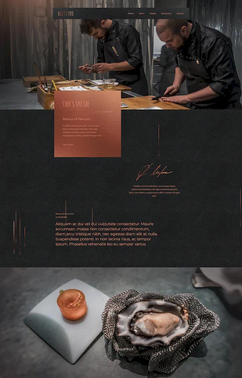 bistro 3 cheap website design in