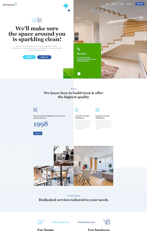 cleaner 2 cheap website design in