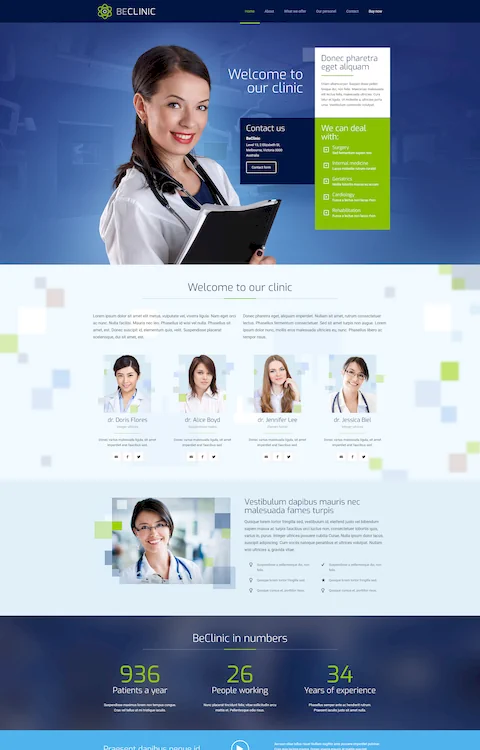 clinic cheap website design in