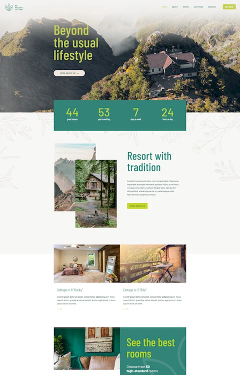 cottage cheap website design in