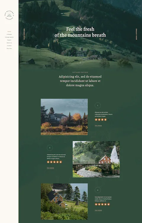 cottage 2 cheap website design in