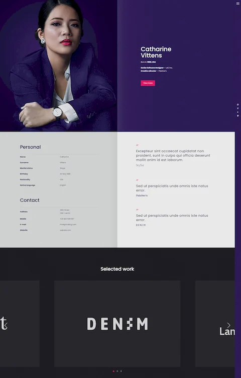 cv cheap website design in