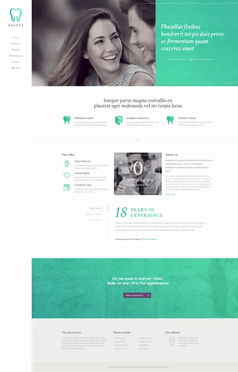dentist cheap website design in