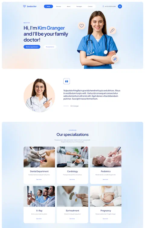 doctor cheap website design in