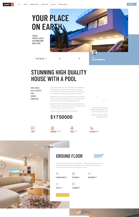 estate 3 cheap website design in