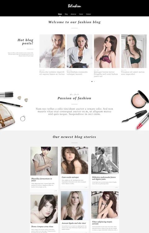 fashion cheap website design in