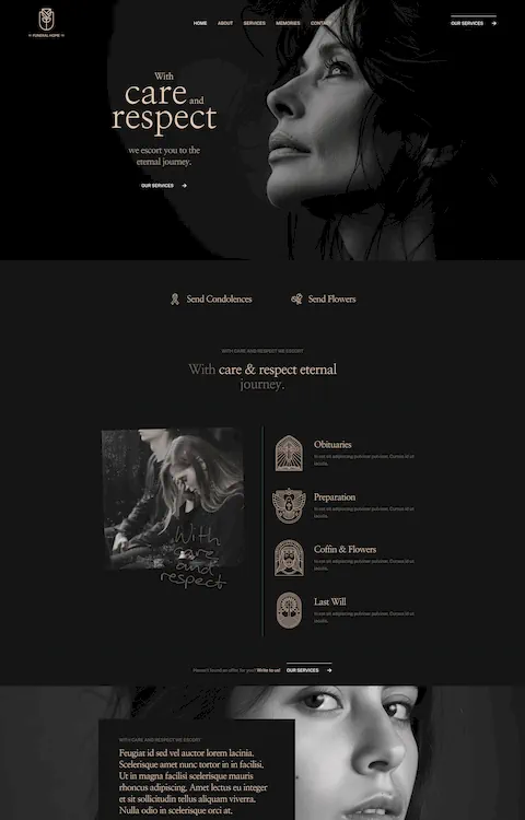 funeral home 2 cheap website design in