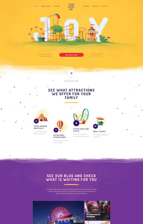 funfair cheap website design in