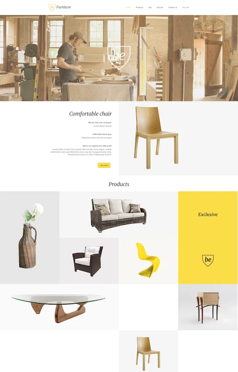 furniture cheap website design in