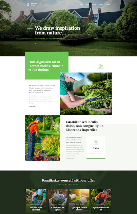 garden 3 cheap website design in