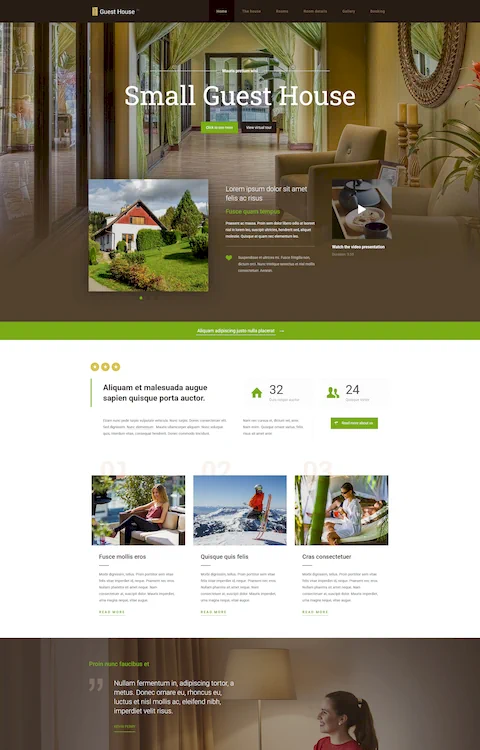 guest house cheap website design in