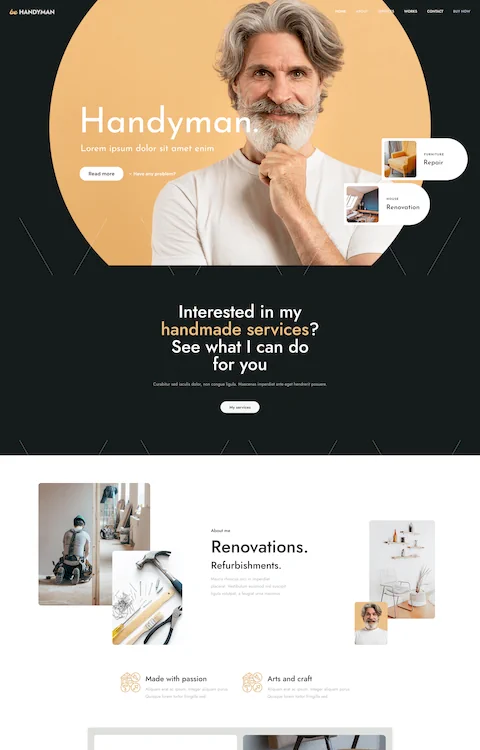 handyman 3 cheap website design in