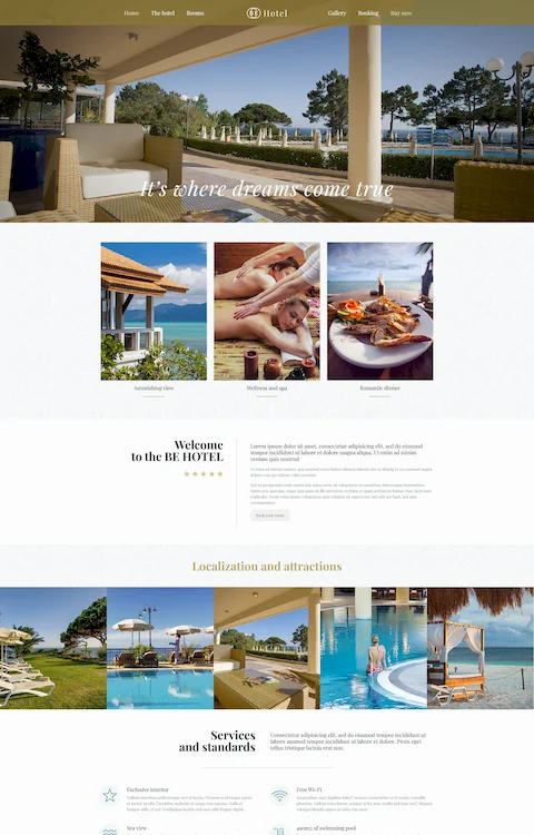 hotel 2 cheap website design in