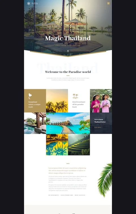 hotel 3 cheap website design in