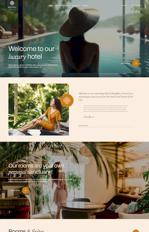 hotel 6 cheap website design in