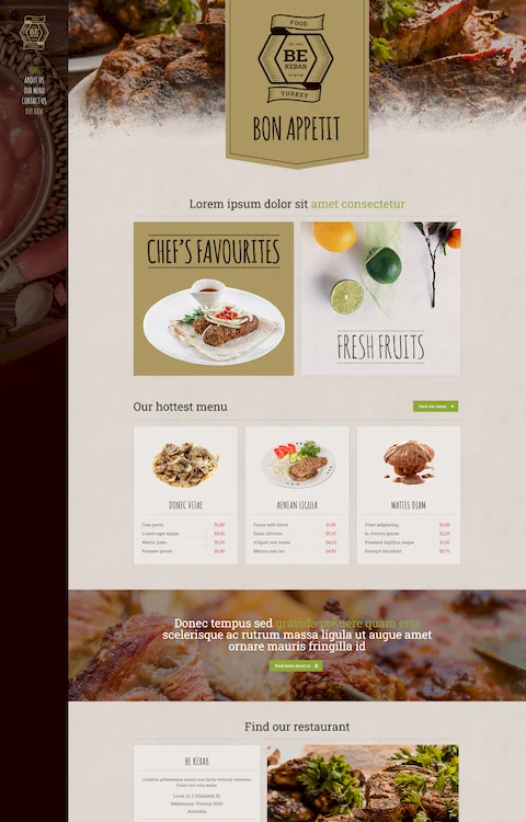kebab cheap website design in