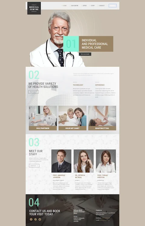 medic 2 cheap website design in