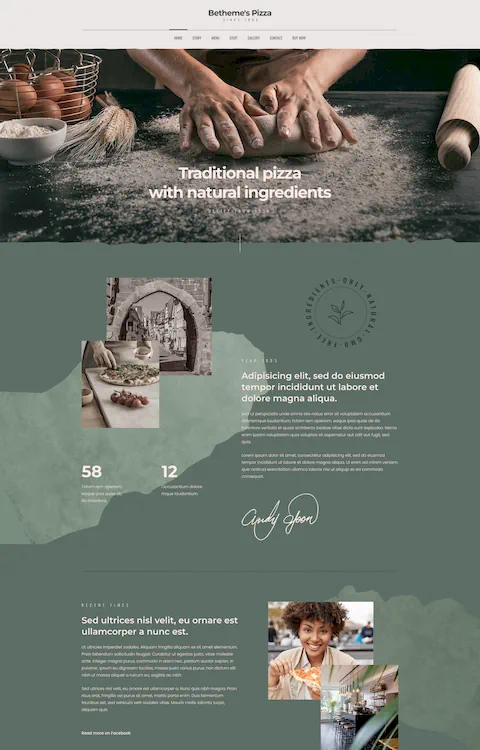 pizza 5 cheap website design in